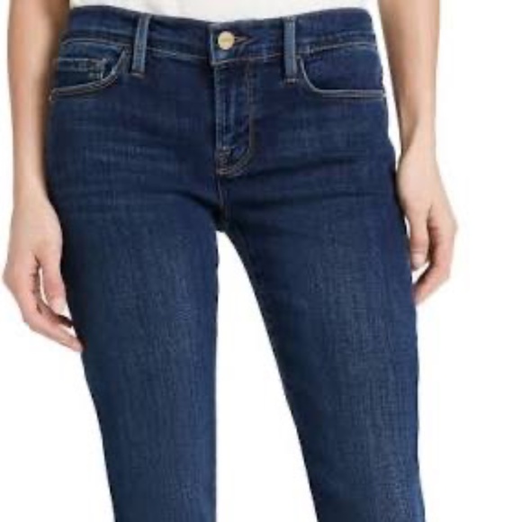 NWOT Frame Le Garcon Straight-leg Mid-rise Dublin Blue Jeans, Women's Size 27 - Picture 11 of 13